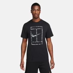 T-Shirt Nike Court Printed Noir