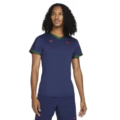 T-Shirt Nike Dri-Fit ADV Rafael Nadal Bleu Marine / Vert