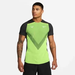 T-Shirt Nike Dri-Fit ADV Rafael Nadal Noir / Vert Fluo
