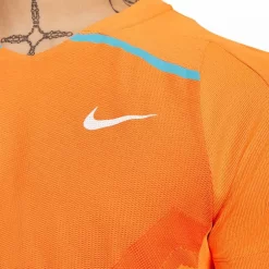 T-Shirt Nike Dri-Fit ADV Rafael Nadal Orange -Tennis Soldes Magasin t shirt nike dri fit adv rafael nadal orange 4