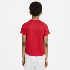 T-Shirt Nike Junior Dri-Fit Victory Rouge -Tennis Soldes Magasin t shirt nike junior dri fit victory rouge 3