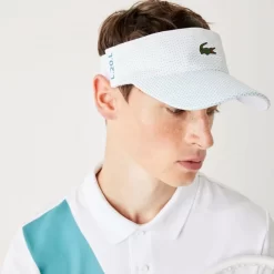 Visière Lacoste Sport Blanc L20L -Tennis Soldes Magasin visiere lacoste sport blanc l20l 2